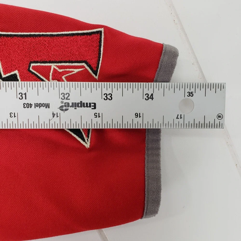 Majestic MLB Arizona Diamondbacks Hoodie Mens Large Black Red Raglan Sportswear